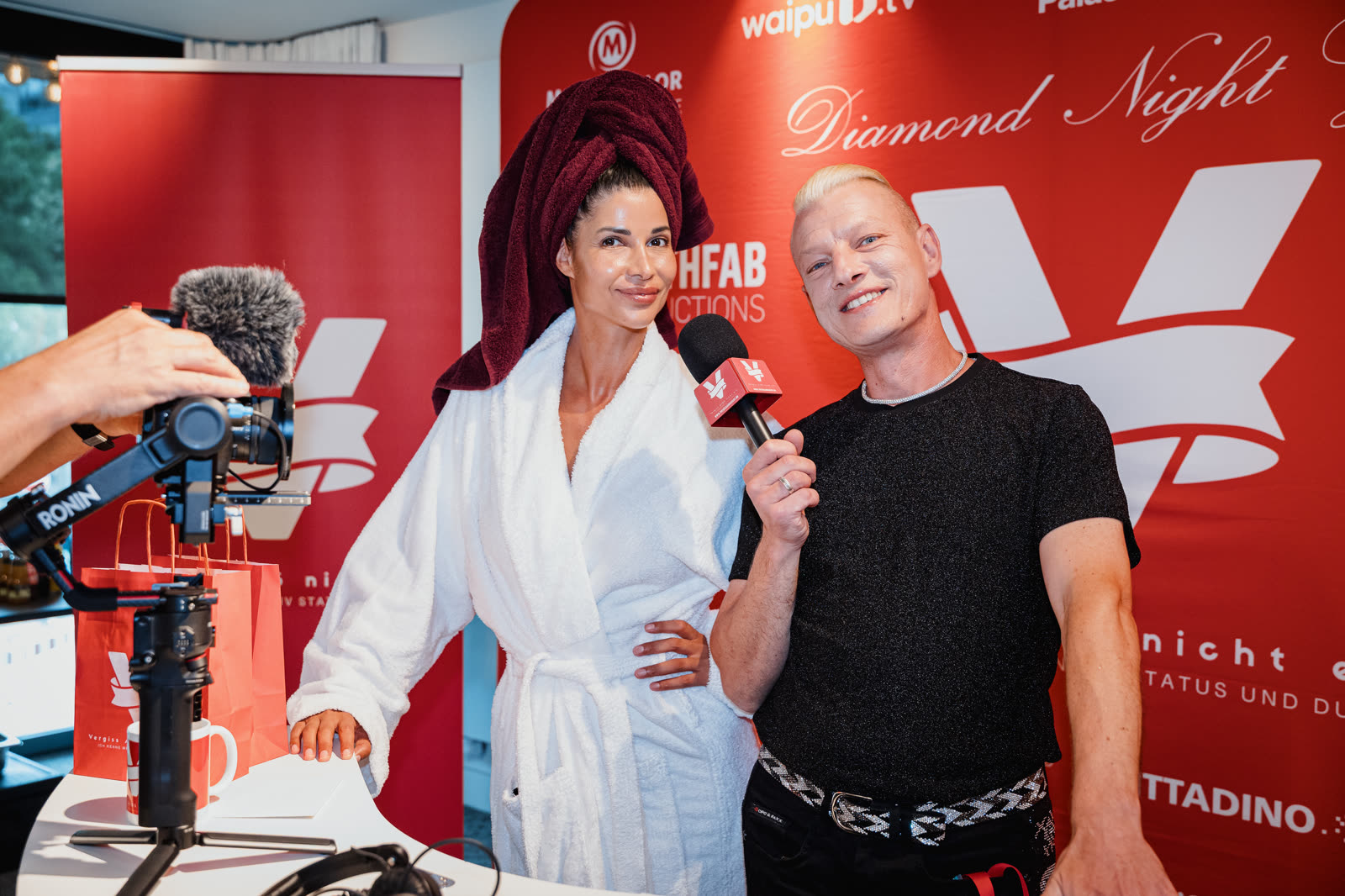 Interview auf der Diamond Night Gala für Vergiss Aids nicht e.V.