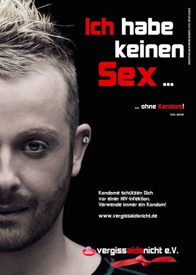 Kampagnenmotiv 2010 der Aktion „Vergiss Aids nicht“